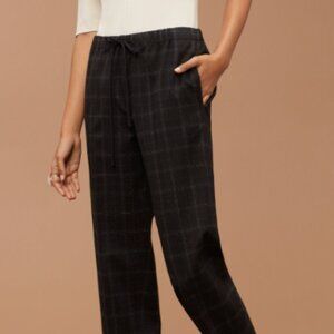 Aritzia Babaton Jimmy Pants – Size Small – Black Fine Grid